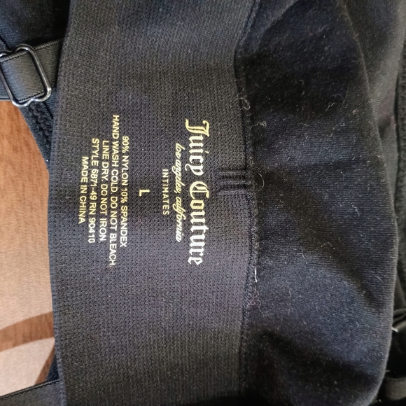 Juicy Couture Black Rhinestone Bralette - Picture 3 of 3